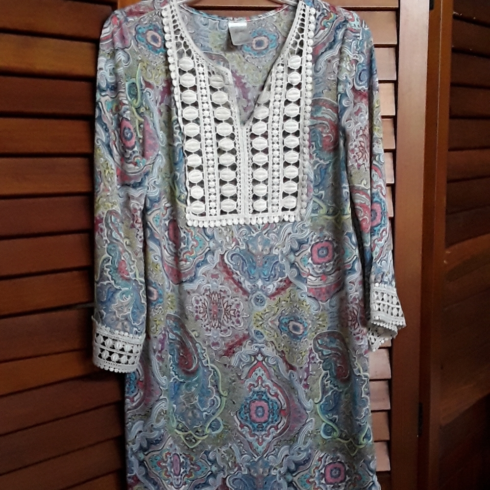Knox Rose Crochet Trimmed Dress